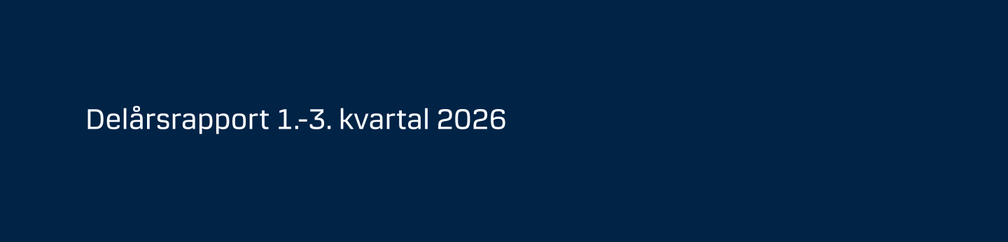 Delårsrapport 1.-3. kvartal 2026 banner