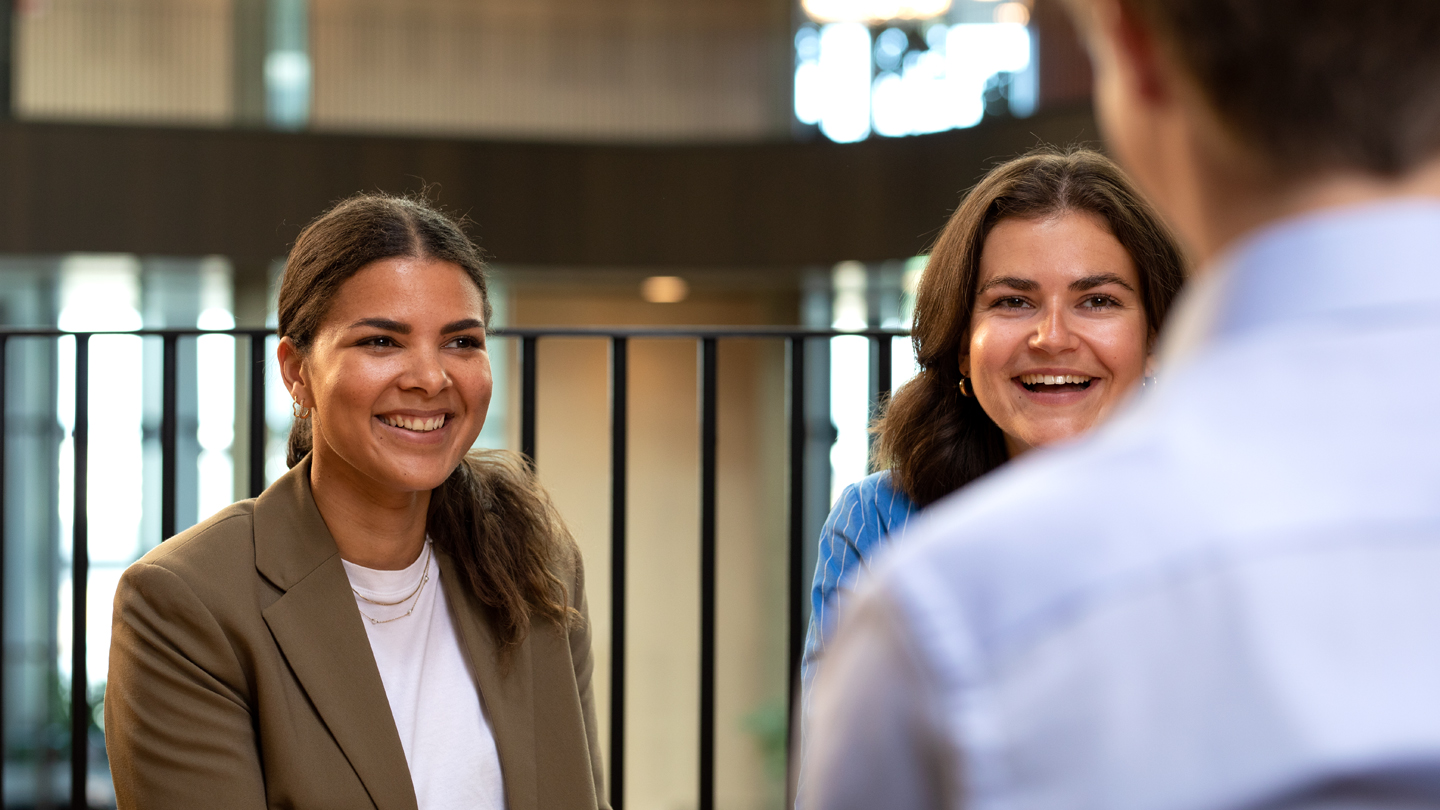 Group of young people laughing