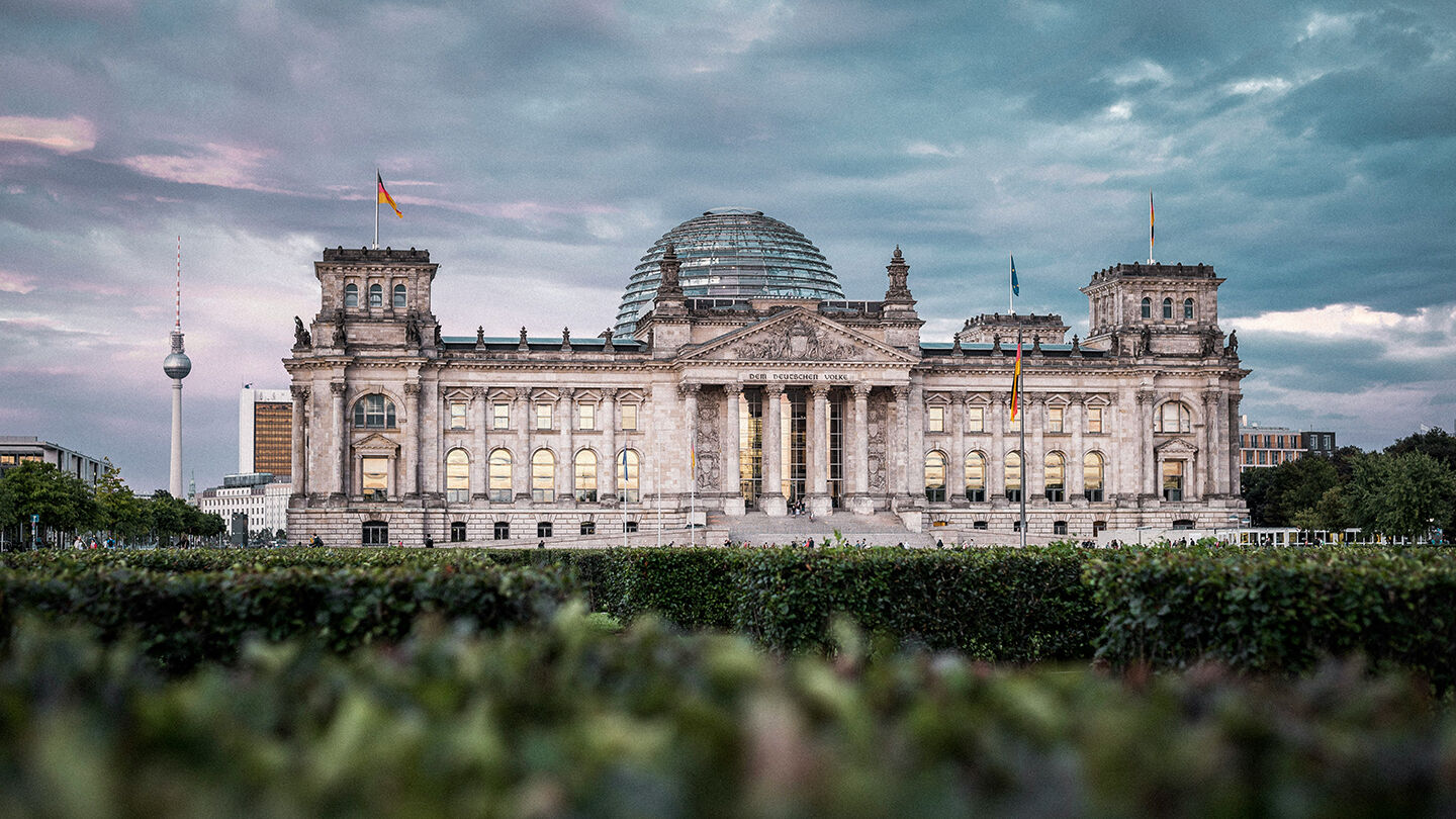 Rigsdagsbygningen i Berlin Rigsdagsbygningen i Berlin