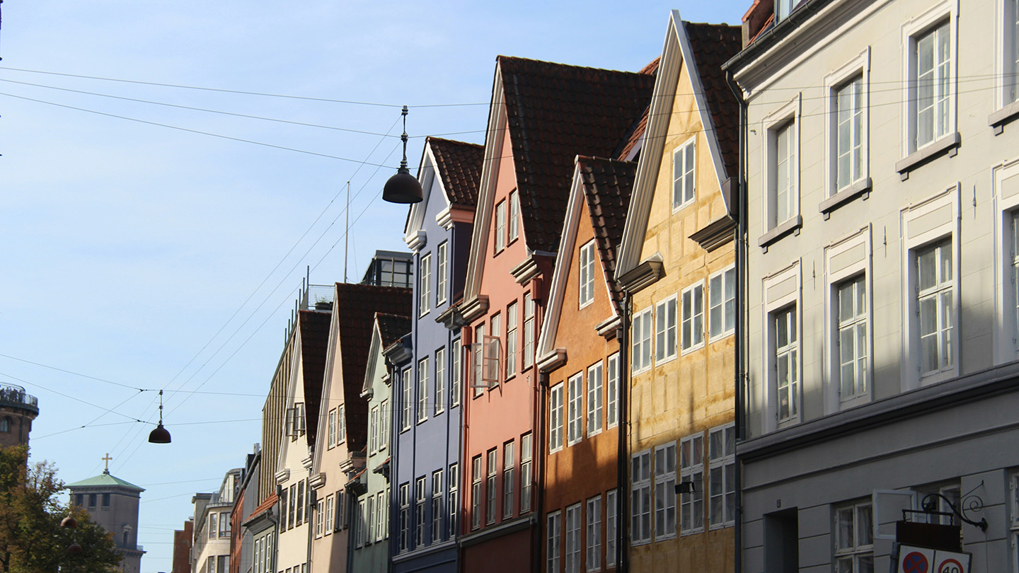 Huse på en vej
