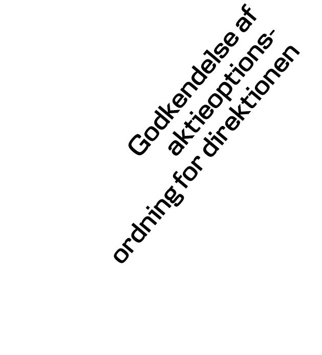 Godkendelse af aktieoptions - ordning for direktionen 